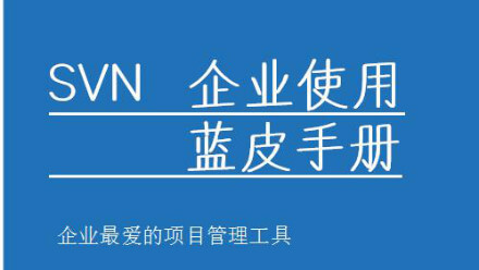 SVN互联网图文教程(0到企业开发)| 完结