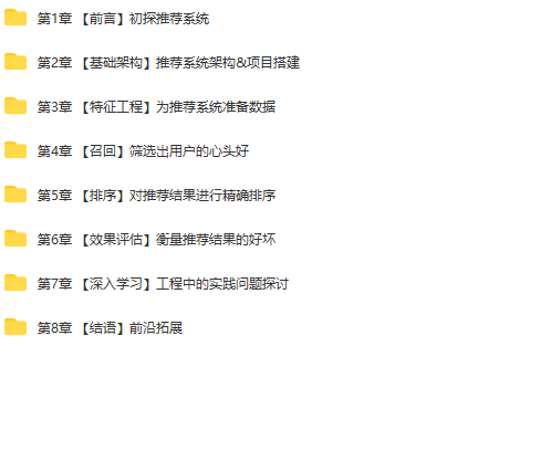 全局视角系统学习《推荐系统》,实战中提升竞争力 | 更新完结