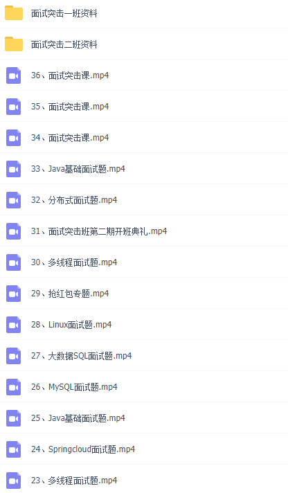 2021金三银四Java互联网面试突击班  | 完结