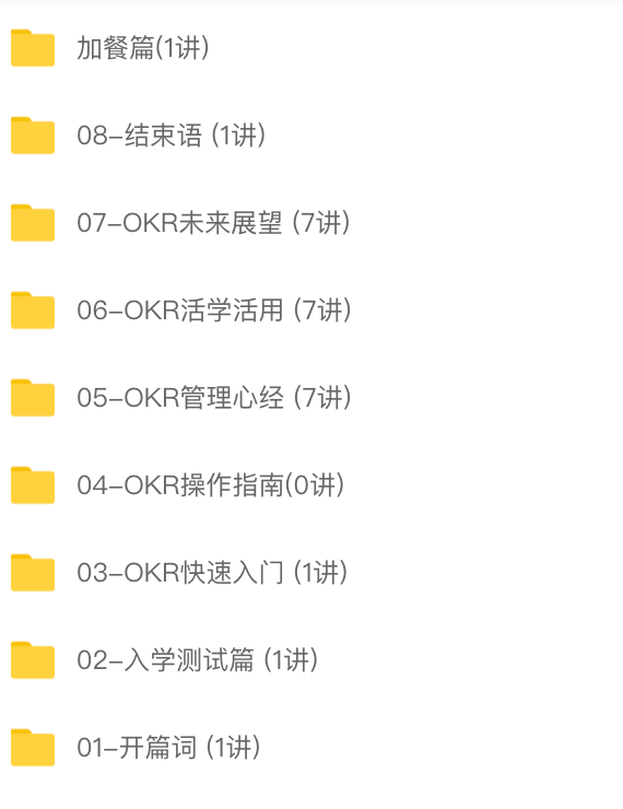 黄勇的OKR实战笔记 | 完结