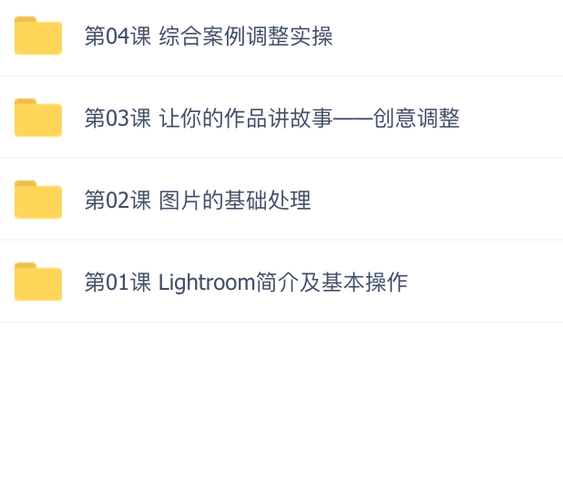 Lightroom基础课程 | 完结