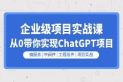 企业级go项目实战课程-从0带你实现ChatGPT项目