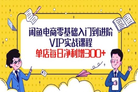 圣域电商闲鱼电商零基础入门到进阶VIP实战课程，单店每日净利增300+