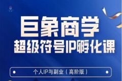 巨象超级IP孵化高阶陪跑课