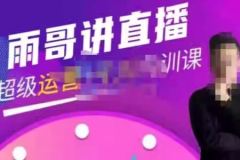 雨哥·超级直播带货+千川内训课,45节系统大课价值3980