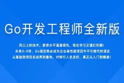 Go开发工程师全新版|2022年