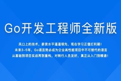 Go开发工程师全新版|2022年