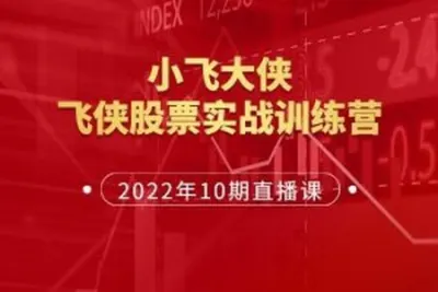 小飞大侠训练营10期 小飞侠股票实战训练营 视频