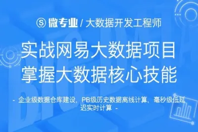 网易云微专业-大数据开发工程<em>师</em>|价值14500元|更新完结