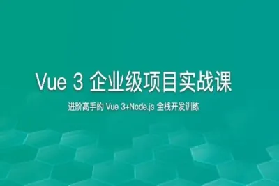 Vue 3 企业级项目实战课 | 更新完结