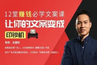 12堂赚钱必学文案课：让你的文案变成印钞机