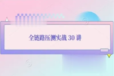 全链路压测实战 30 讲  | 完结
