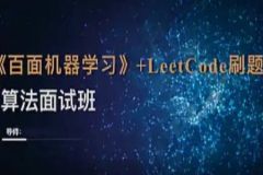 百面机器学习+算法强化训练营第四期