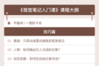 视觉笔记入门<em>课</em> | 完结