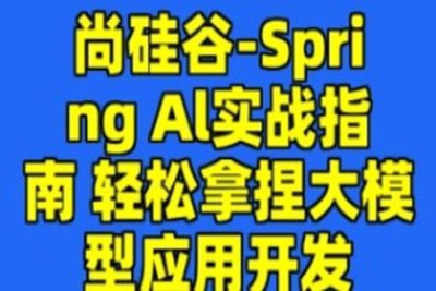 尚硅谷-<em>Spring</em> Al实战指南 轻松拿捏大模型应用开发