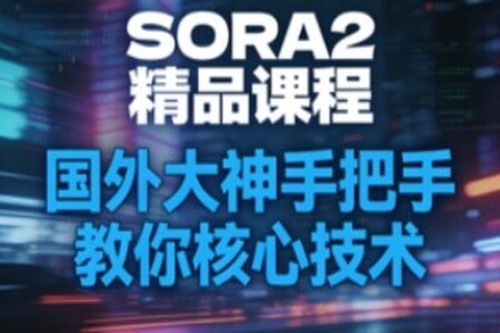 SORA2精品课程，国外大神手把手教你核心技术